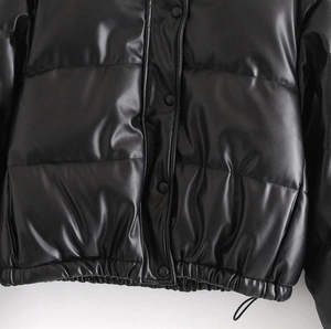 Dernière conception de veste courte bouffante pour femmes de haute qualité sur mesure avec logo veste d'hiver respirante à fermeture éclair grande taille - Product Image 6