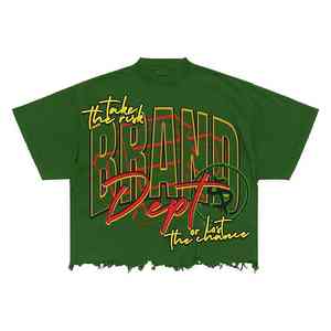 T-shirt imprimé Oem Dtg en gros T-shirt avec logo 100% coton T-shirt surdimensionné pour hommes T-shirt personnalisé vintage lourd lavé à l'acide - Product Image 2