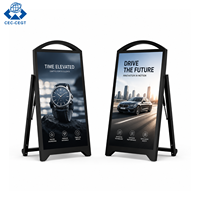 Pantalla Digital Portátil ZDHQ con Ruedas, Soporte de Piso, IP65 Impermeable, Pantalla Publicitaria para Centros Comerciales y Tiendas