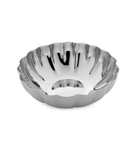 Bol de service martelé en acier inoxydable, mélange de laiton et d'acier de mariage fabriqué en inde, vaisselle de salle à manger de haute qualité - Product Image 3