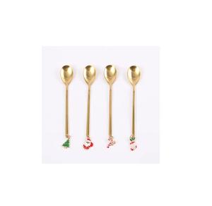 Cuillère en laiton massif hautement polie, cuillère en laiton au design élégant pour la table à manger à la maison, vente chaude, cuillère de service pour les fêtes - Product Image 1