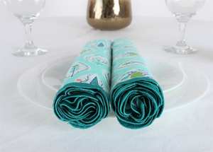 Fabricrush 100% servilletas de tela de algodón puro bordado de alta calidad patrón de granja moderno hecho a mano para uso diario Halloween - Product Image 3