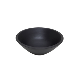 Bol à fruits de forme ronde en bois émaillé noir pour ustensiles de cuisine de table bol à salade maison et hôtels nourriture et collations bols de service - Product Image 3