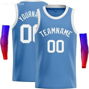 Maillot de basket-ball personnalisé, lettres et numéros brodés, maillots de sport personnalisés, uniforme, cadeau DIY pour fête de basket-ball - Product Image 1