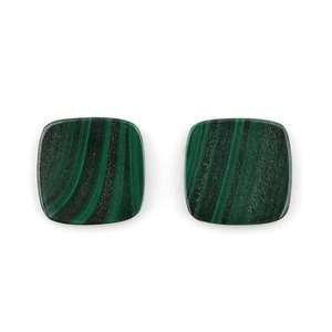 เครื่องเพชรพลอยมาลาไคต์ทรงแบน12มม. สีเขียวเข้มปรับเทียบได้ทั้งสองด้านสำหรับเครื่องประดับอัญมณีหลวม - Product Image 6