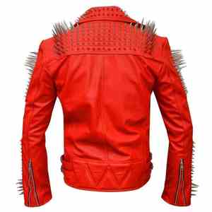 Chaqueta de Cuero Genuino de Lujo Hecha a Mano, Personalizada, Unisex, Estilo Punk Biker, con Revestimiento Formal, Servicio OEM - Product Image 3