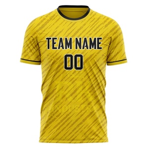 Expédition rapide, prix bas, maillot de football unisexe à impression par sublimation, design personnalisé, taille 100% polyester, séchage rapide, respirant - Product Image 1