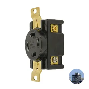 Certified NEMA L14-30R 30A 125/250V Clasp down securely Locking Receptacle ideal for Locking seal