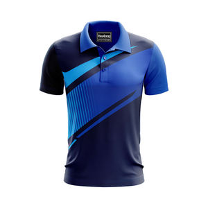 Polo bordado para hombre, tejido transpirable de punto, manga corta, camisa de golf, camisa de sublimación personalizada - Product Image 3