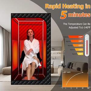<span class=keywords><strong>Sauna</strong></span> Portátil de Infrarrojos Lejanos para Interiores, Tienda de <span class=keywords><strong>Sauna</strong></span> de Vapor Seco, <span class=keywords><strong>Sauna</strong></span> Plegable Individual de Infrarrojos, <span class=keywords><strong>Sauna</strong></span> Seca y Húmeda para el Hogar - Product Image 6