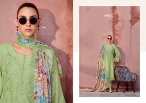 Pure Masleen Resham Brodé Salwar Kameez Collection de vêtements de fête indiens et pakistanais au tarif de gros - Product Image 5