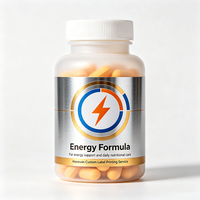 Étiquettes de bouteilles de formule énergétique Haoxuan, finition métallique, autocollants imprimés imperméables pour l'emballage des compléments nutritionnels