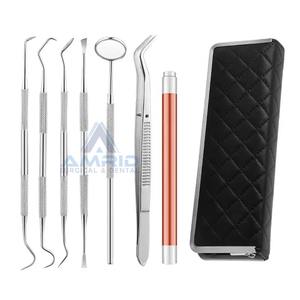 Sonde miroir dentaire en acier inoxydable et kit d'instruments à épiler de 3 équipements dentaires CE fabriqués au Pakistan - Product Image 3