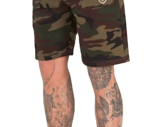 Wholesale Plain Streetwear Drawstring Blank Heavy Thick <b>Camo</b> Print French Terry Cotton Jogger <b>Shorts</b> Cotton Sweat <b>Shorts</b> - Product Image 3