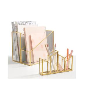Hot Trending Luxury Unique Metal Wire <b>Magazine</b> Rack Desktop Book and Newspaper <b>Holder</b> Organizer Customized Size Shape Colour - Product Image 1