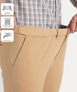 Prix d'usine Pantalon en coton léger et respirant pour hommes Offre Spéciale avec logo personnalisé Vêtements d'extérieur pour l'été, l'hiver et l'automne - Product Image 3