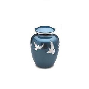 Urnes funéraires en métal de style européen les plus vendues, urnes commémoratives personnalisées pour cendres humaines, design classique - Product Image 3