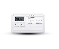 Thermostat mural non programmable à 3 vitesses pour ventilo-convecteur industriel, 220V & 24V, en PC+ABS ignifuge, pour CVC hospitalier