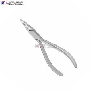 Fórceps de nariz plana profesional Prótesis Mordazas lisas Longitud de acero inoxidable 14,5 cm Instrumentos médicos dentales y de ortodoncia - Product Image 5