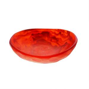 Bol et plat de service décoratifs en résine écologique de couleur verte, lavables au lave-vaisselle, pour les fêtes, fabriqués en Inde - Product Image 5