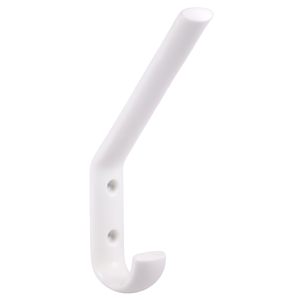 Single <b>Plastic</b> Coat <b>Hook</b> 108mm Projection Pure White 163mm Height Polyamide 99 HEWI - Product Image 3