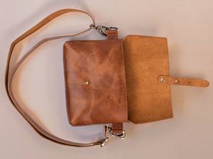 Gran oferta, riñonera Vintage de cuero genuino para hombre, riñonera y bandolera en el pecho, bolso de moda para hombre, 2017 - Product Image 3