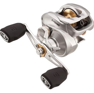 Moulinet de pêche à lancer 6.6:1 – Moulinet de lancer à profil bas pour droitier, pour eau douce et eau salée - Product Image 1