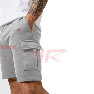 Hot Sale <b>Men's</b> Cotton Jogger <b>Shorts</b> Casual <b>Lounge</b> Fleece with Zipper Pockets Drawstring Closure <b>for</b> Athletic Workout Gym Use - Product Image 4