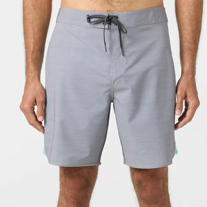 Men's Customizable Quick Dry Surf Board Shorts 4-Way Stretch Solid Pattern <b>Swim</b> Trunks OEM Service Hot Selling Swimwear - Product Image 2