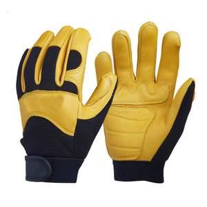 Fabrication de gants de mécanicien en cuir Gants de travail en cuir Gréeur Gants de travail à usage intensif - Product Image 2