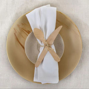 100% ensemble de serviettes en satin de coton à séchage rapide serviette en lin solide blanc tissé pour la maison hôtels restaurants utilisation durable de la cuisine - Product Image 1