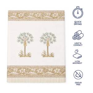 Serviettes gaufrées en coton naturel de qualité supérieure, imprimées à la main à Jaipur, design bohème, pour usage domestique, hôtelier et commercial, écologiques, fabriquées par des artisans indiens. - Product Image 5