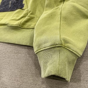 Pull à capuche unisexe lavé à l'acide avec logo imprimé personnalisé en coton uni épaule tombante grande taille 3D hiver en vrac grande taille pour hommes - Product Image 2
