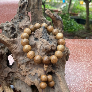 Pulsera de cuentas redondas Agilawood de la mejor calidad, cuentas de madera de agar Aloeswood, precios al por mayor de Vietnam - Product Image 3