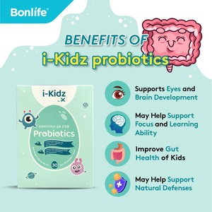 Bonlife I-Kidz Sachets probiotiques avec HMO et Cognigrape pour le soutien du cerveau et des intestins (30 sachets x 5g) pour le bien-être des enfants - Product Image 2
