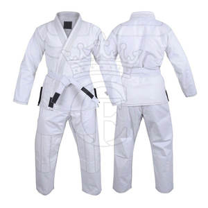 Servicio OEM CROWN FINE 2017 100% algodón hecho BJJ GI uniforme peso ligero Color sólido transpirable personalizable - Product Image 3