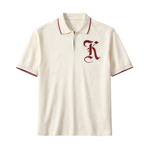 Polo Kappa Alpha Psi en coton mélangé de haute qualité, coupe fidèle à la taille, avec écusson brodé des lettres grecques, vêtement de fraternité - Product Image 4