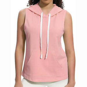 Lightweight Women Sleeveless <b>Hoodies</b> Soft Fabric Fashionable Streetwear Modern Relaxed Fit Sporty Style Everyday Casual Wear - Product Image 1