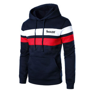 Prix de gros – Nouveaux sweats à capuche d'hiver en polyester/coton tricoté, doublés, avec logo personnalisé, pour hommes, mode décontractée - Product Image 2