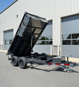 High Quality DTL7212-10K 6 x 12 Hydraulic Dump Trailer Heavy Duty Steel Dump Trailer for Gravel Debris Equipment - Product Image 1
