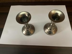 Antique Brass Metal <b>Candle</b> Holder Set Luxury New Design Vintage Iron Casting Table Top Stands <b>Tapered</b> <b>Candle</b> Jars - Product Image 4