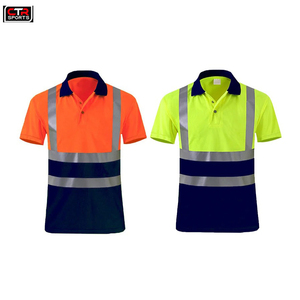 Buena calidad Alta visibilidad Manga corta Seguridad Hi Vis Camiseta reflectante Polo DE TRABAJO - Product Image 3