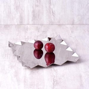 Bulk Price Stylish <b>Bowl</b> Silver <b>Metal</b> Square Platter Home Table Decor - Product Image 2