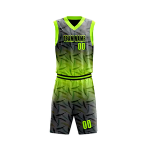 Conjunto corto de Jersey de baloncesto personalizado, uniforme de baloncesto de sarga de aparejos reversibles con diseño de sublimación personalizado - Product Image 4