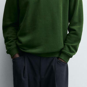 Sudadera para Hombre de Color Sólido, Diseño OEM, Precio al por Mayor, Ropa Casual para Invierno con Cuello Camisero para Compradores Mayoristas - Product Image 5