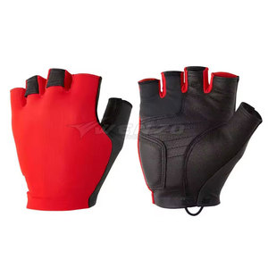 Factory Made Wholesale Training Wear Cycling Gloves Leather Half Finger Breathable Lightweight Best Quality Cheap Price - Product Image 1