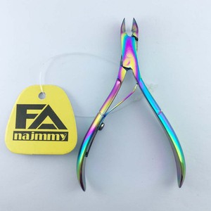 Pinces à ongles pour cuticules Instruments de soins de beauté Revêtement multiple couleur Ressort unique Produit de qualité supérieure meilleur en vente - Product Image 5