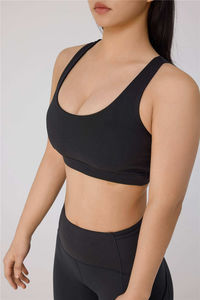 Conjunto de Leggings de Yoga de Dos Piezas para Mujer, Cintura Alta, Sin Costuras, Transpirables, Antibacterianos, Gruesos, con Material de Spandex/Nailon - Product Image 5