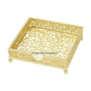 Porte-serviettes en métal et boîte à mouchoirs accessoires de pièce maîtresse de table à prix compétitif - Product Image 2