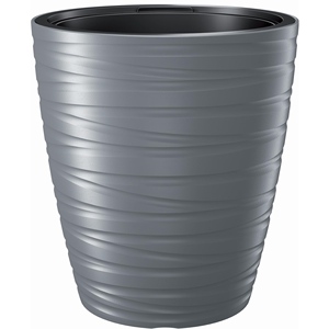 Fioriera in plastica Maze 68L con serbatoio, colore grigio pietra, 47,5 (lunghezza) x 47,5 (larghezza) x 52,3 (altezza) cm - Product Image 1